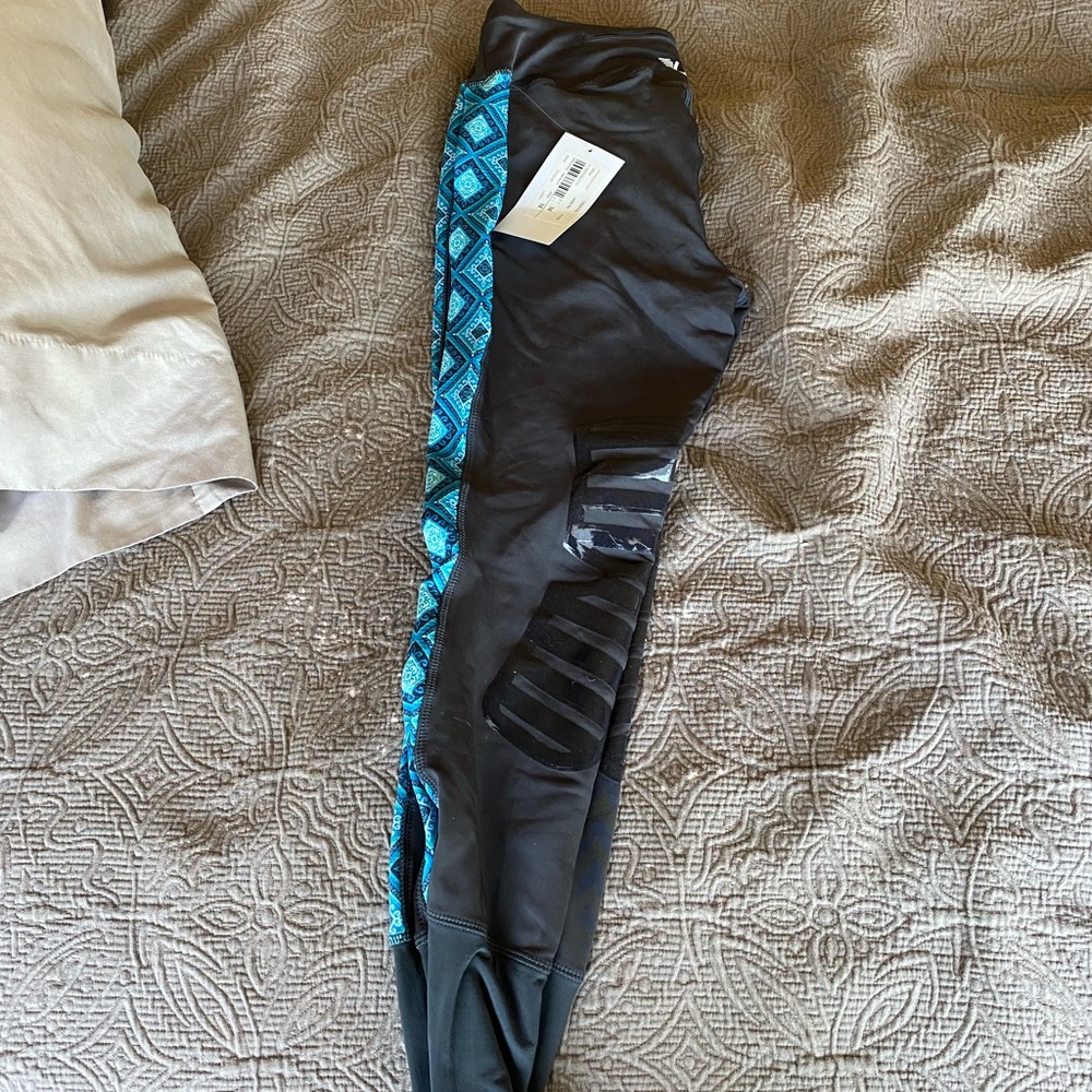 Tuff rider silicone knee patch tights